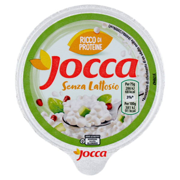 Jocca fiocchi di latte Senza Lattosio a base di formaggio fresco magro - 175 g