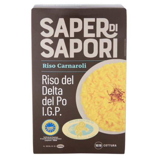 Selex Saper di Sapori Riso Carnaroli I.G.P. Riso del Delta del Po 1 kg