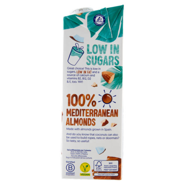 Alpro Classico Cocco e Mandorla, Bevanda 100% Vegetale, Basso in grassi, Senza Lattosio, 1l