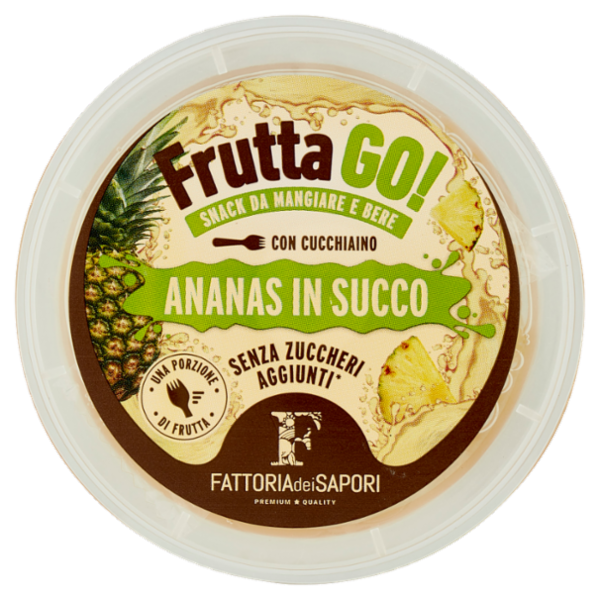 Fattoria dei Sapori Frutta Go! Ananas in Succo 200 g