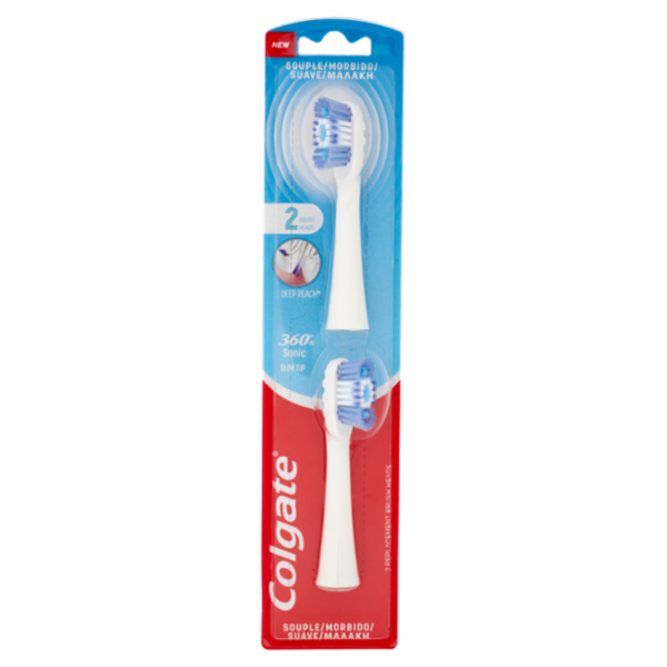 Colgate ricariche spazzolino a batteria 360 Sonic Slim Tip morbido