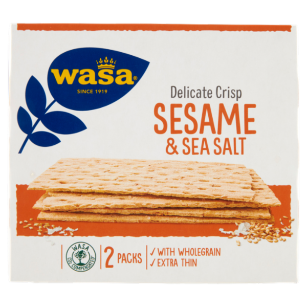 Wasa Delicate Crisp Sesame & Sea Salt 190 g