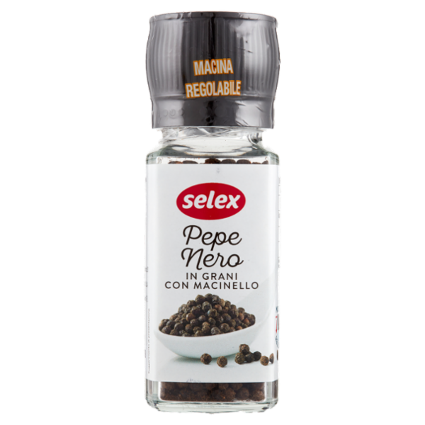 Selex Pepe Nero in Grani con Macinello 48 g