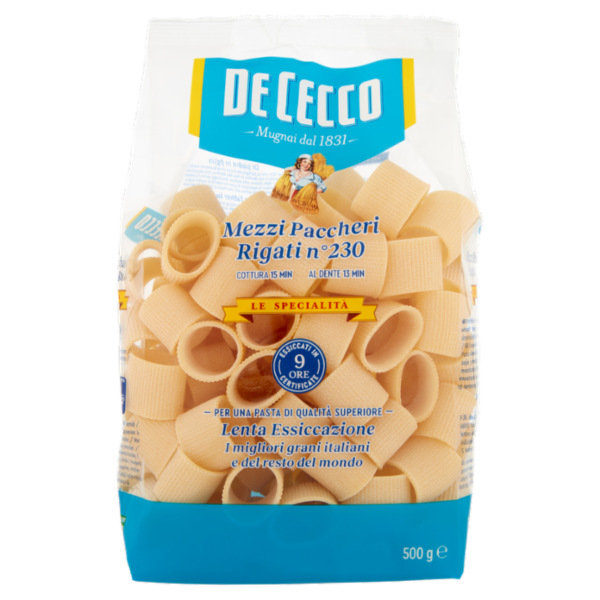 De Cecco Le Specialità Mezzi Paccheri Rigati n°230 500 g