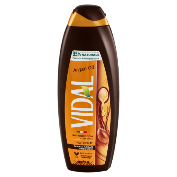 Vidal Argan Oil Bagnodoccia Nutriente Olio di Argan Biologico 750 ml
