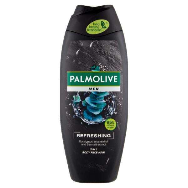 Palmolive bagnoschiuma Men Refreshing 3 in 1 con oli essenziali 500 ml