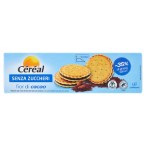 Céréal Senza Zuccheri Biscotti Fior Di Cacao, Senza Olio Di Palma, -35% Di Grassi Saturi - 185 g