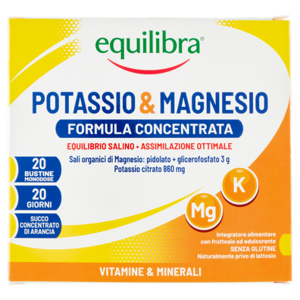 equilibra Potassio & Magnesio Bustine Monodose 20 x 7 g