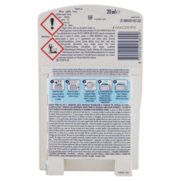 Ambi Pur Profumatore per Ambienti Elettrico Ricarica 3Volution, Oro e Fiori di Vaniglia 20 ml