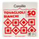 Consilia Tovaglioli Bianchi Doppio Velo 50 pz