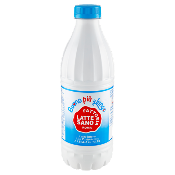 Fattoria Latte Sano Buono più a lungo Latte intero Alto Pastorizzato a Lunga Durata 1 L