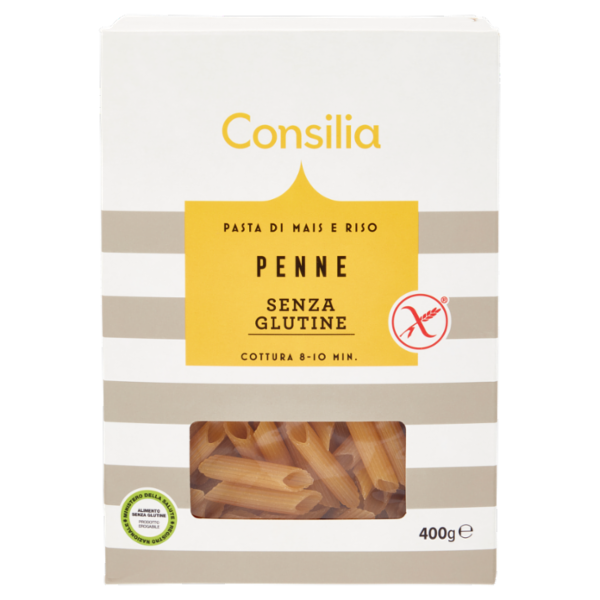 Consilia Pasta di Mais e Riso Penne Senza Glutine 400 g