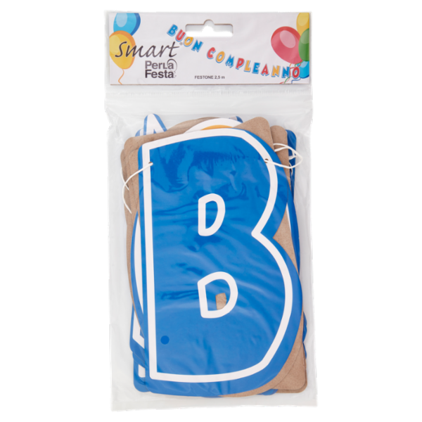 Smart PerLa Festa Festone Buon Compleanno 2,5 m 1 pz