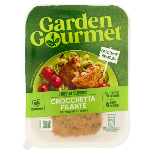 GARDEN GOURMET Crocchetta Filante Vegetariana con Pomodoro e Formaggi 2 pezzi 160g