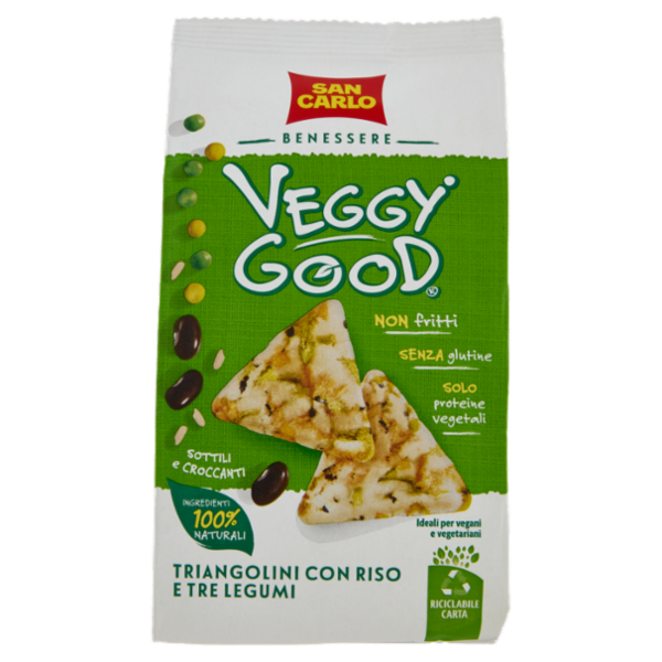 San Carlo Benessere Veggy Good Triangolini con Riso e Tre Legumi 65 g
