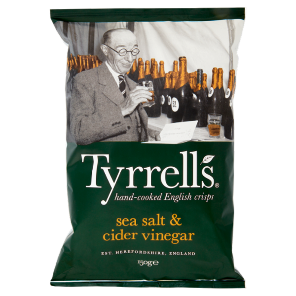 Tyrrells sea salt & cider vinegar 150 g
