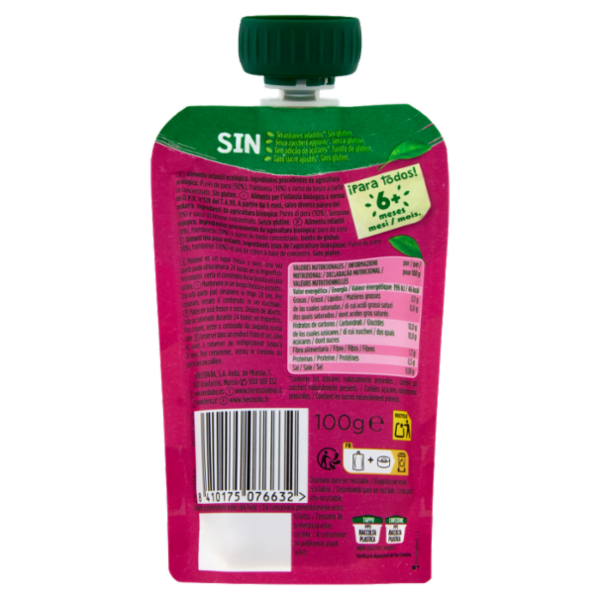Hero Solo Bio Pera e Lampone 100 g