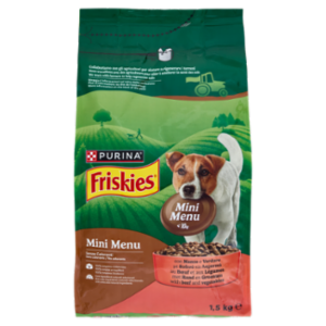 PURINA FRISKIES Cane MiniMenù Con Manzo 1,5 Kg