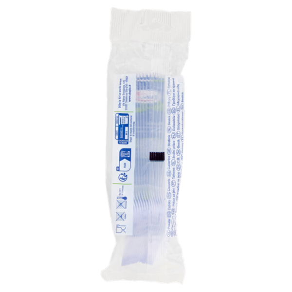 DOpla Re-Usable Posate in plastica Cucchiai Trasparente 20 pz