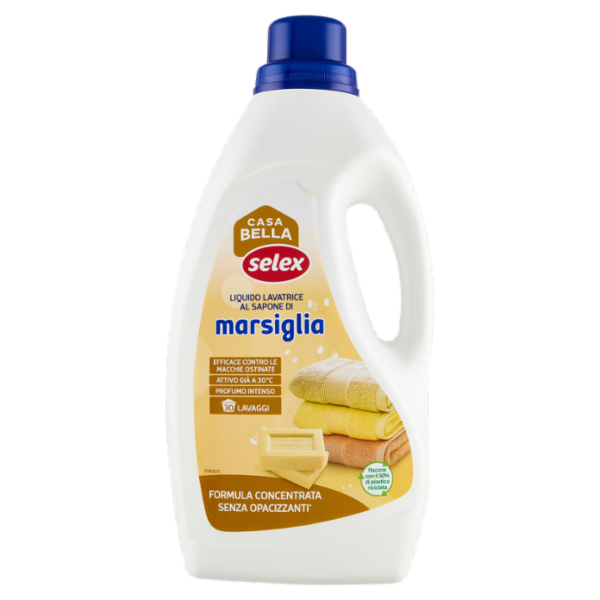 Selex Casa Bella Detersivo per Lavatrice Liquido Marsiglia 30 Lavaggi 1,5 L