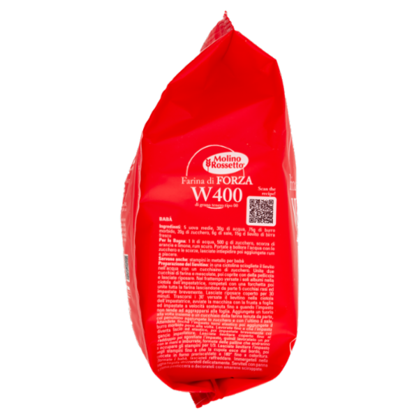 Molino Rossetto Farina di Forza W400 di grano tenero tipo 00 1 Kg
