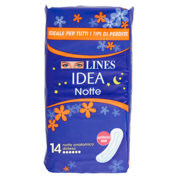 Lines Idea notte anatomico disteso 14 pz