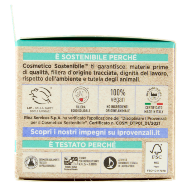 I Provenzali Bio Crema Viso Biologica Rosa Mosqueta 50 mL