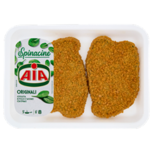 Aia Spinacine Originali Cotoletta Di Pollo e Tacchino Con Spinaci 0,200 Kg