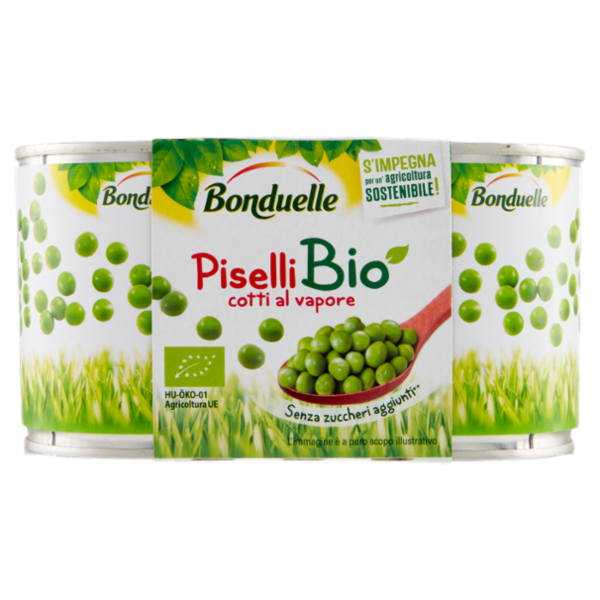 Bonduelle Piselli Bio cotti al vapore 2 x1 50 g