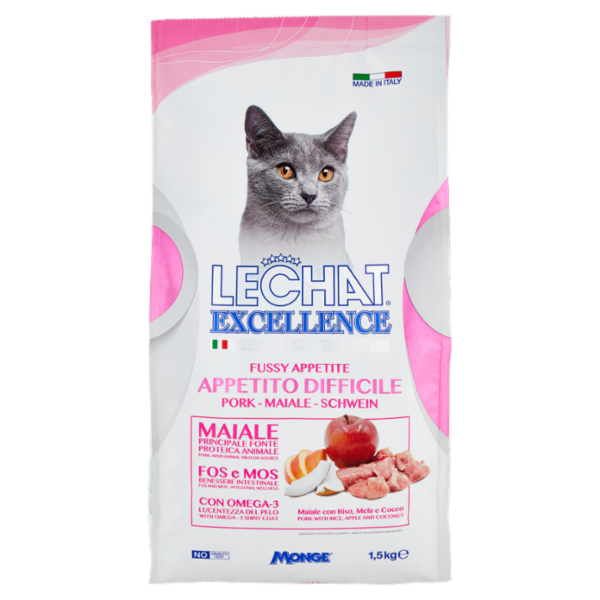 LeChat Excellence Appetito Difficile Maiale 1,5 kg