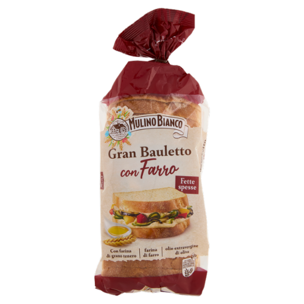 Mulino Bianco Gran Bauletto Pane con Grano Tenero e Farro 500g