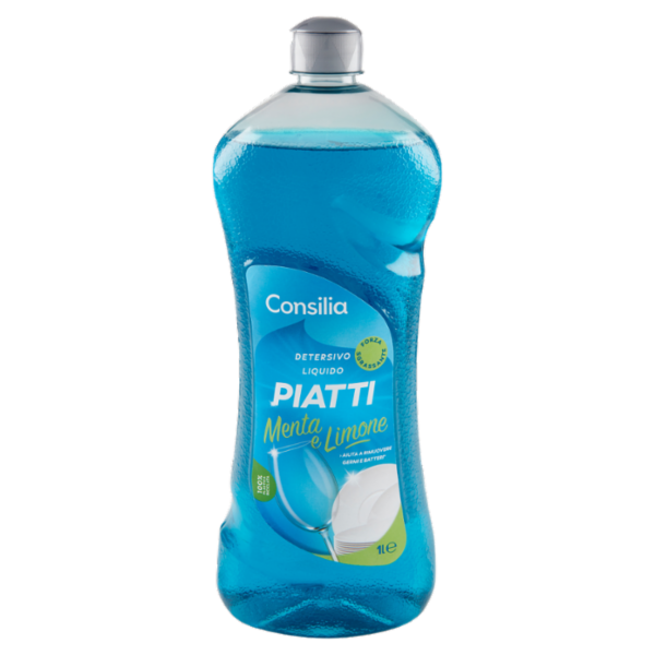 Consilia Detersivo per Stoviglie Menta e Limone 1 L