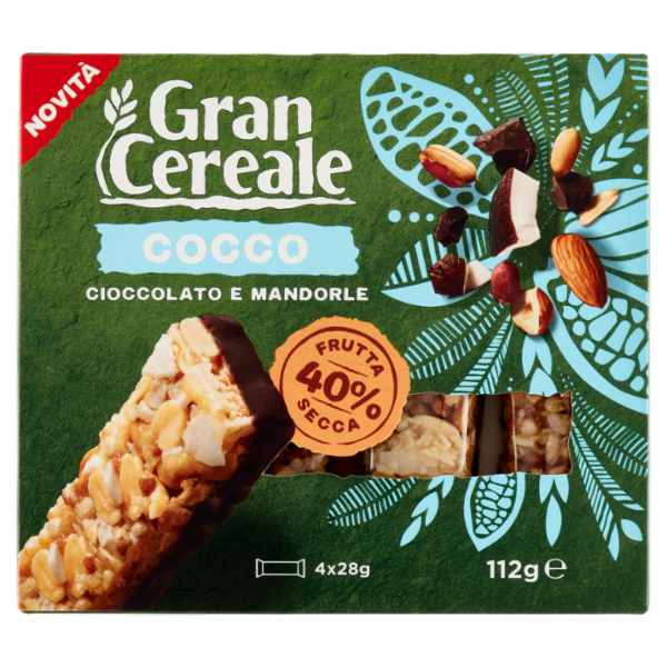 Grancereale Barrette frutta secca cocco 112g