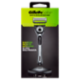 Gillette Rasoio da Uomo Labs Silver Manico + Lamette di Ricambio, 1 Ricarica