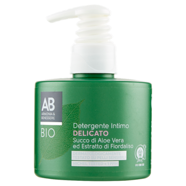 Armonia & Benessere Detergente Intimo Delicato Bio con Succo Aloe Vera ed Estratto Fiordaliso 250 ml