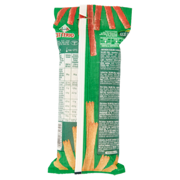 Citterio gli Irresistibili Snack Bastoncini di Salame & Grissini 40 g