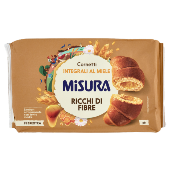 Misura Fibrextra 6 Cornetti Integrali al Miele 308 g