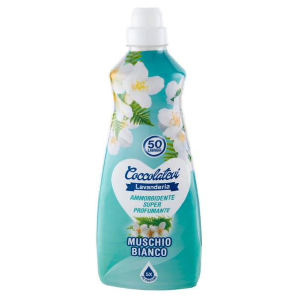 Coccolatevi Lavanderia Ammorbidente Super Profumante Muschio Bianco 1250 ml