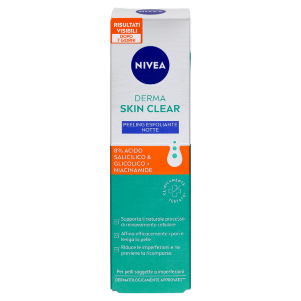 Nivea Derma Skin Clear Peeling Esfoliante Notte 40 ml