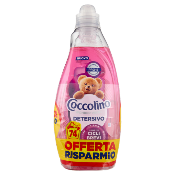 Coccolino Wonder Wash Detersivo Ultra Care 2 x 37 Lavaggi 2 x 1480 ml