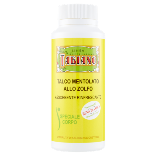 Pilogen Carezza Linea Supersapone Tabiano Talco Mentolato allo Zolfo 150 g