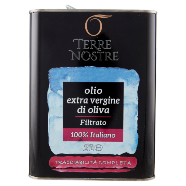 Terre Nostre olio extra vergine di oliva Filtrato 100% Italiano 2 L