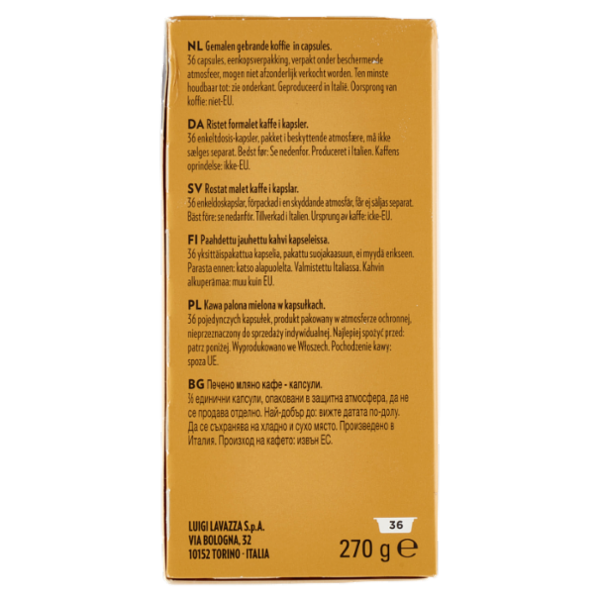 Lavazza A Modo Mio Qualità Oro 36 Capsule 270 g