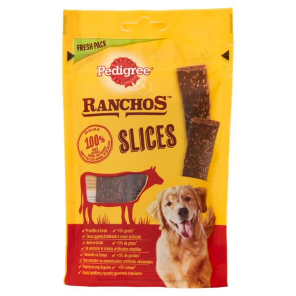 Pedigree Ranchos Snack Cane Slices Manzo 60g