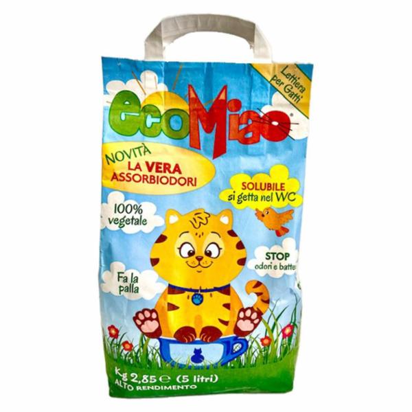 LETTIERA PER GATTI ECO MIAO, 100% VEGETALE.