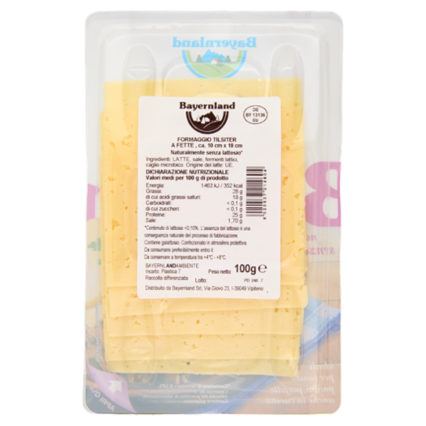 Bayernland tilsiter Formaggio a Fette 100 g