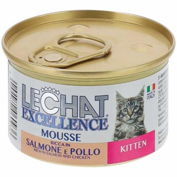 Lechat Mousse Kitten Salmone Pollo 85g