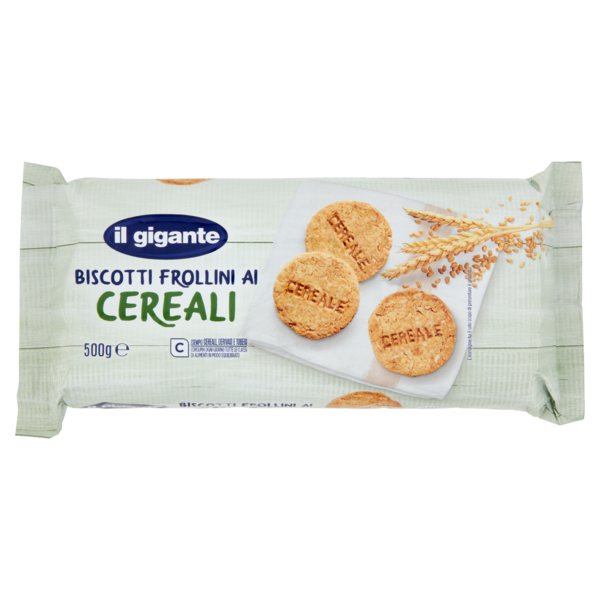 IL GIGANTE Biscotti Frollini ai Cereali 2 x 250 g