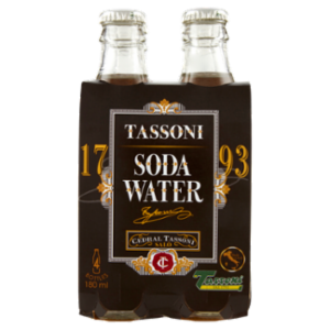 Tassoni Soda Water 4 x 180 Ml