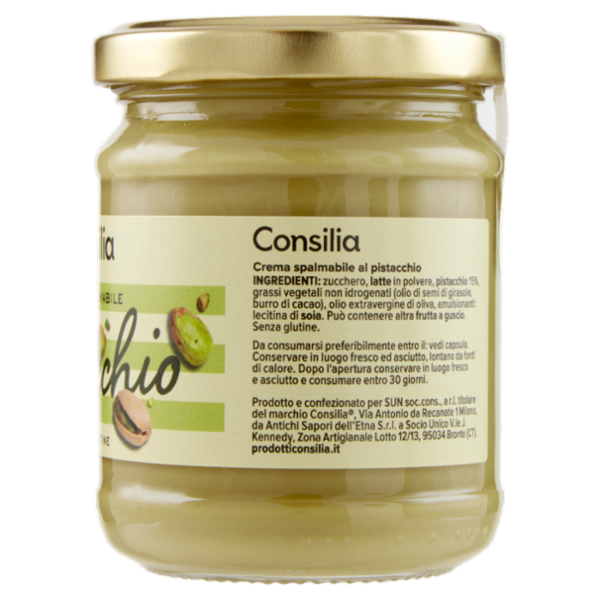 Consilia Crema Spalmabile al Pistacchio 200 g